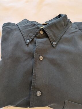 Arrow Men’s Black Button-Down Long Sleeve Dress Shirt Size 16-1/2